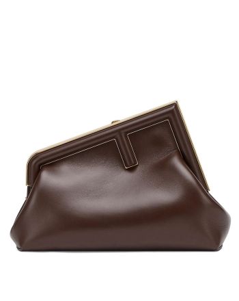 Fendi First Small Leather Bag 8BP129 Dark Coffee